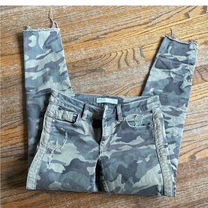 Zara Green Camouflage Denim